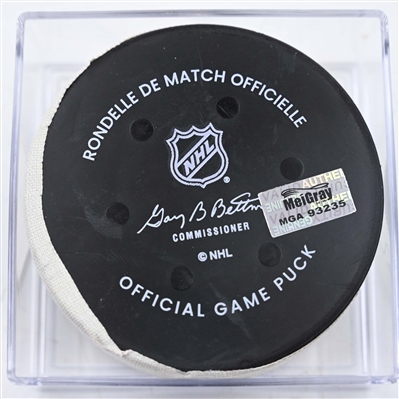 Matvei Michkov - Philadelphia Flyers - Goal Puck - February 6, 2025 vs. Washington Capitals (Flyers Logo)
