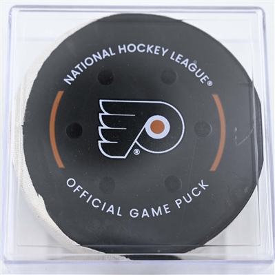 Matvei Michkov - Philadelphia Flyers - Goal Puck - February 6, 2025 vs. Washington Capitals (Flyers Logo)