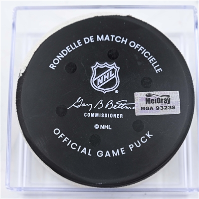 Matvei Michkov - Philadelphia Flyers - Goal Puck - February 6, 2025 vs. Washington Capitals (Flyers Logo)