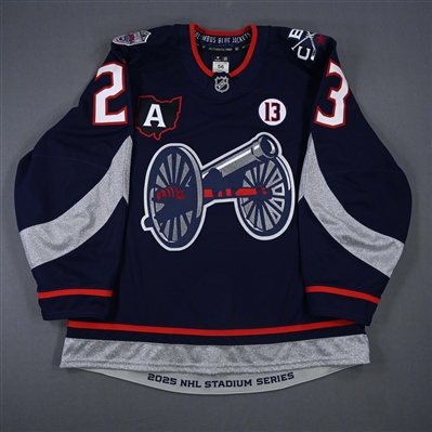 Sean Monahan - Navy Photo Shoot-Worn Jersey - 2025 Stadium Series