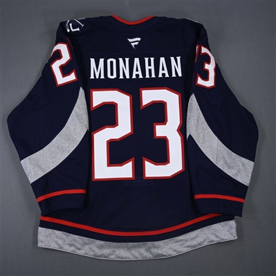 Sean Monahan - Navy Photo Shoot-Worn Jersey - 2025 Stadium Series