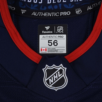 Sean Monahan - Navy Photo Shoot-Worn Jersey - 2025 Stadium Series