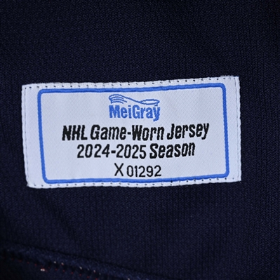 Sean Monahan - Navy Photo Shoot-Worn Jersey - 2025 Stadium Series