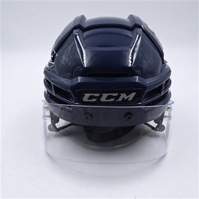 Sean Monahan - Game-Issued Navy, CCM Helmet w/ Oakley Shield - 2025 Stadium Series 