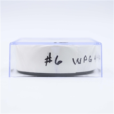 Josh Morrissey - Winnipeg Jets - Goal Puck - February 1, 2025 vs. Washington Capitals (Capitals' 50th Anniversary Logo)