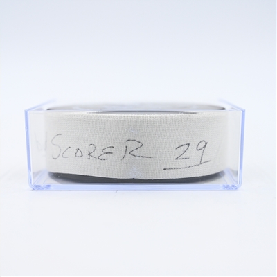 Brock Nelson - New York Islanders - Goal Puck - February 8, 2025 vs. Minnesota Wild (Wild Logo)