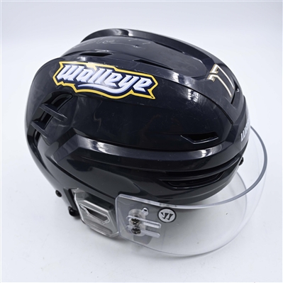 Griffin Ness - Toledo Walleye - Team-Issued Navy, Warrior Helmet - 2025 Warrior/ECHL Hockey Heritage Classic - Autographed