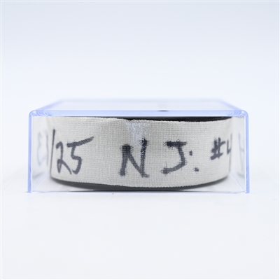 Stefan Noesen - New Jersey Devils - Goal Puck - February 23, 2025 vs. Nashville Predators (Predators Logo)