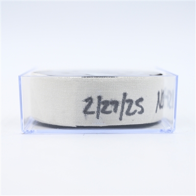 Tommy Novak - Nashville Predators - Goal Puck - February 27, 2025 vs. Winnipeg Jets (Predators Logo)
