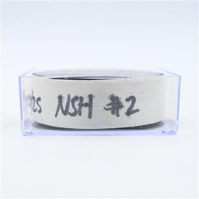 Tommy Novak - Nashville Predators - Goal Puck - February 27, 2025 vs. Winnipeg Jets (Predators Logo)