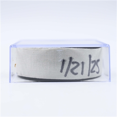 Tommy Novak - Nashville Predators - Goal Puck - January 21, 2025 vs. San Jose Sharks (Predators Logo)