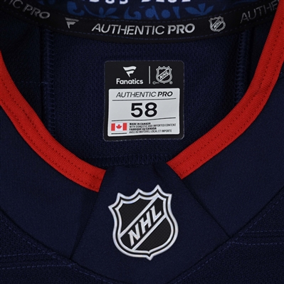 Mathieu Olivier - Navy Photo Shoot-Worn Jersey - 2025 Stadium Series