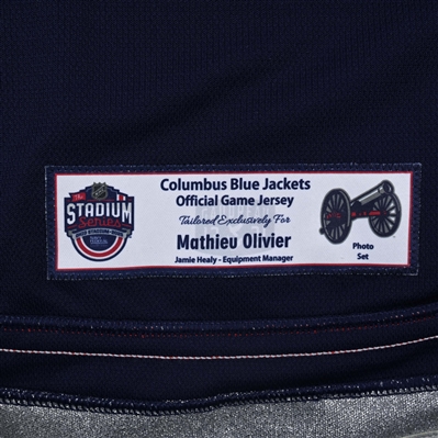 Mathieu Olivier - Navy Photo Shoot-Worn Jersey - 2025 Stadium Series