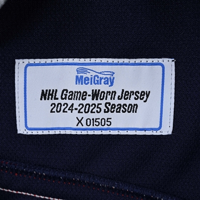 Mathieu Olivier - Navy Photo Shoot-Worn Jersey - 2025 Stadium Series