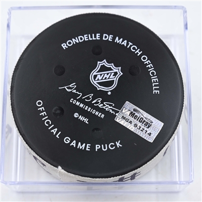Ondrej Palat - New Jersey Devils - Goal Puck - January 29, 2025 vs. Philadelphia Flyers (Devils Logo)