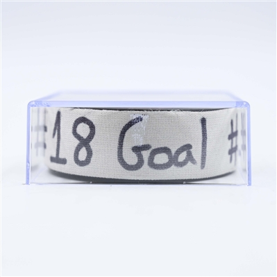 Ondrej Palat - New Jersey Devils - Goal Puck - January 29, 2025 vs. Philadelphia Flyers (Devils Logo)