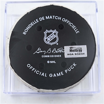 Kyle Palmieri - New York Islanders - Goal Puck - January 30, 2025 vs. Philadelphia Flyers (Flyers Logo)