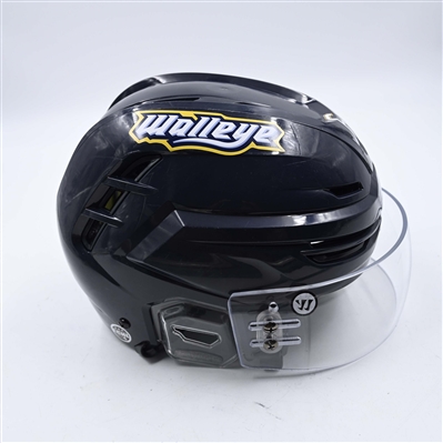 Tanner Palocsik - Toledo Walleye - Team-Issued Navy, Warrior Helmet - 2025 Warrior/ECHL Hockey Heritage Classic