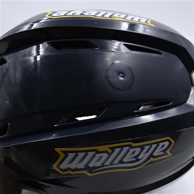 Tanner Palocsik - Toledo Walleye - Team-Issued Navy, Warrior Helmet - 2025 Warrior/ECHL Hockey Heritage Classic