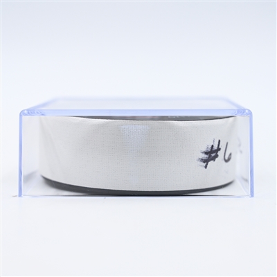 Colton Parakyo - St. Louis Blues - Goal Puck - February 27, 2025 vs. Washington Capitals (Capitals' 50th Anniversary Logo)