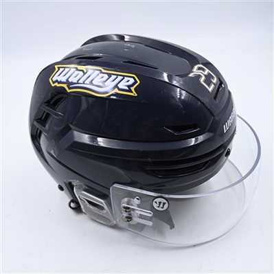 Darian Pilon - Toledo Walleye - Team-Issued Navy, Warrior Helmet - 2025 Warrior/ECHL Hockey Heritage Classic - Autographed