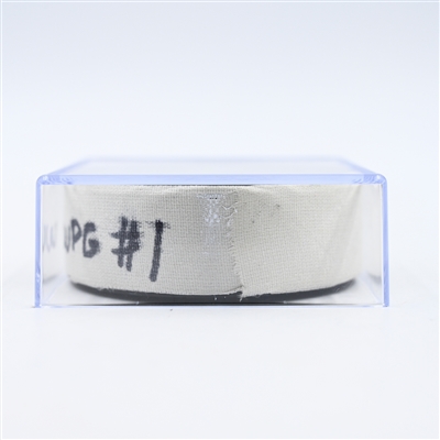 Neal Pionk - Winnipeg Jets - Goal Puck - February 27, 2025 vs. Nashville Predators (Predators Logo)