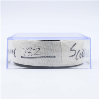 Martin Pospisil - Calgary Flames - Goal Puck - January 25, 2025 vs. Minnesota Wild (Wild Logo)