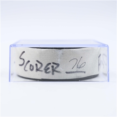 Martin Pospisil - Calgary Flames - Goal Puck - January 25, 2025 vs. Minnesota Wild (Wild Logo)