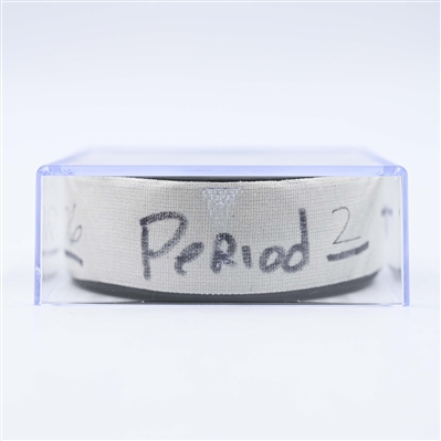 Martin Pospisil - Calgary Flames - Goal Puck - January 25, 2025 vs. Minnesota Wild (Wild Logo)