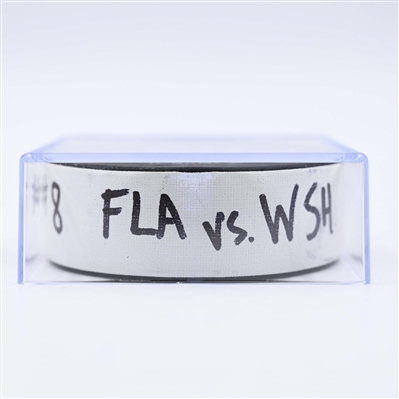 Aliaksei Protas - Washington Capitals - Goal Puck - February 4, 2025 vs. Florida Panthers (Capitals' 50th Anniversary Logo)