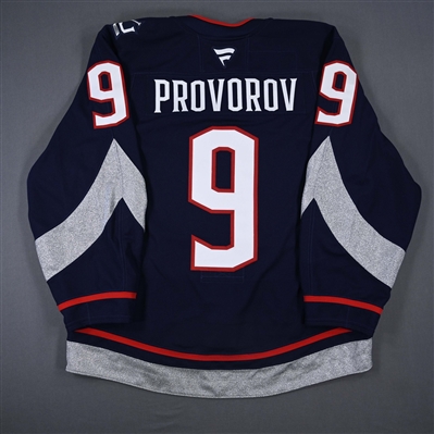 Ivan Provorov - Navy Photo Shoot-Worn Jersey - 2025 Stadium Series