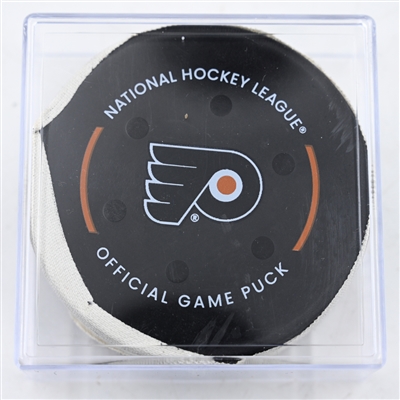 Rasmus Ristolainen - Philadelphia Flyers - Goal Puck - February 22, 2025 vs. Edmonton Oilers (Flyers Logo)