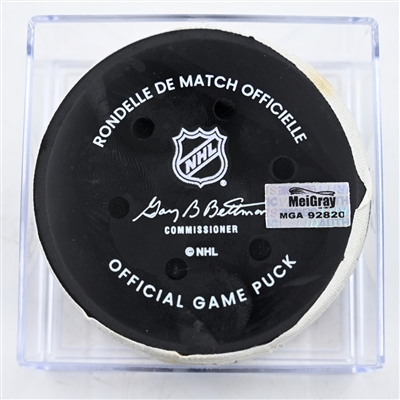 Marco Rossi - Minnesota Wild - Goal Puck - February 8, 2025 vs. New York Islanders (Wild Logo)