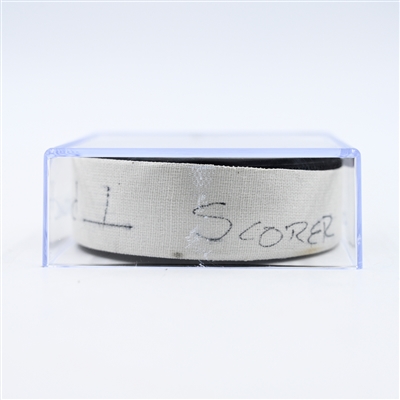 Marco Rossi - Minnesota Wild - Goal Puck - February 8, 2025 vs. New York Islanders (Wild Logo)