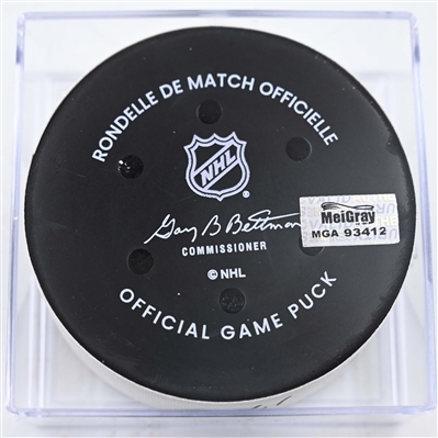Bryan Rust - Pittsburgh Penguins - Goal Puck - January 18, 2025 vs. Washington Capitals (Capitals' 50th Anniversary Logo)