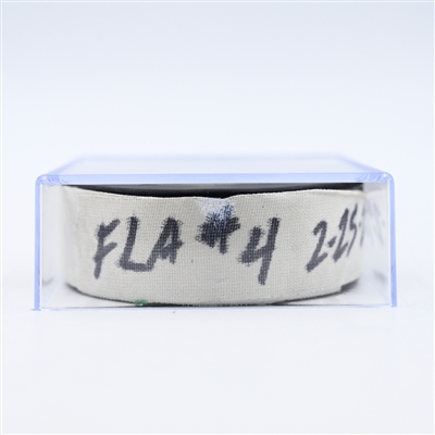 Mackie Samoskevich - Florida Panthers - Goal Puck - February 25, 2025 vs. Nashville Predators (Predators Logo)
