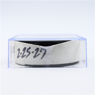 Mackie Samoskevich - Florida Panthers - Goal Puck - February 25, 2025 vs. Nashville Predators (Predators Logo)