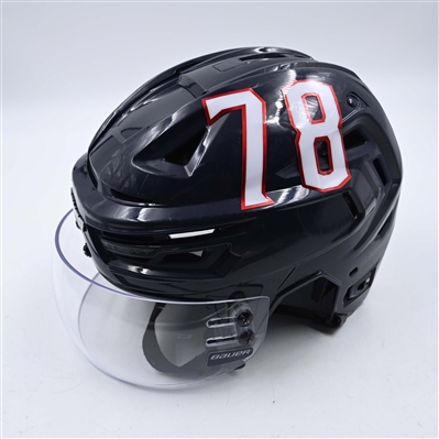 Damon Severson - Navy, Bauer Helmet w/ Bauer Shield - 2025 Stadium Series