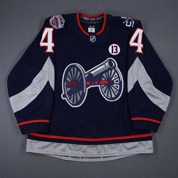 Cole Sillinger - Navy Photo Shoot-Worn Jersey - 2025 Stadium Series