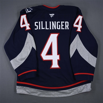 Cole Sillinger - Navy Photo Shoot-Worn Jersey - 2025 Stadium Series