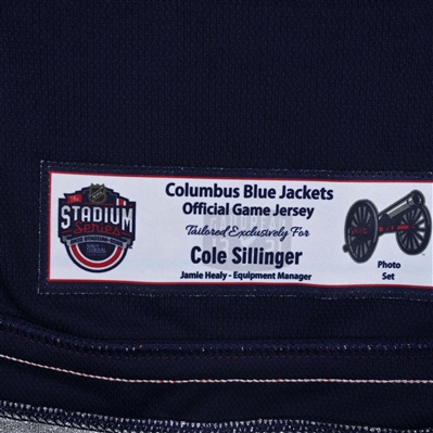 Cole Sillinger - Navy Photo Shoot-Worn Jersey - 2025 Stadium Series