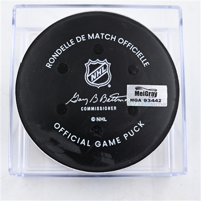 Jeff Skinner - Edmonton Oilers - Goal Puck - February 23, 2025 vs. Washington Capitals (Capitals' 50th Anniversary Logo)