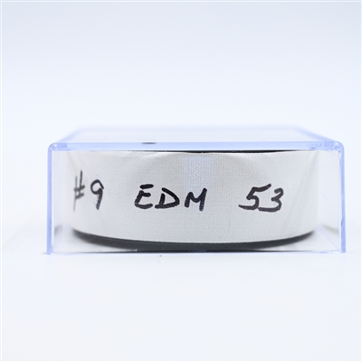 Jeff Skinner - Edmonton Oilers - Goal Puck - February 23, 2025 vs. Washington Capitals (Capitals' 50th Anniversary Logo)