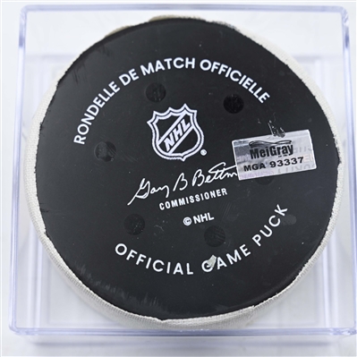 Brady Skjei - Nashville Predators - Goal Puck - January 18, 2025 vs. Minnesota Wild (Predators Logo)