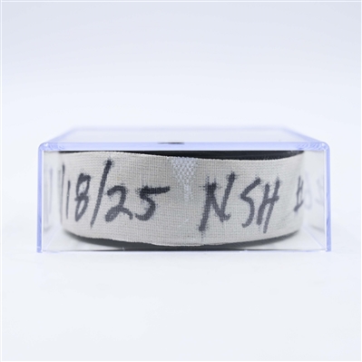 Brady Skjei - Nashville Predators - Goal Puck - January 18, 2025 vs. Minnesota Wild (Predators Logo)