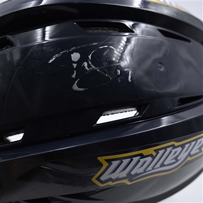 Tyler Spezia - Toledo Walleye - Team-Issued Navy, Warrior Helmet - 2025 Warrior/ECHL Hockey Heritage Classic - Autographed