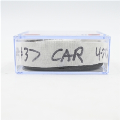 Andrei Svechnikov - Carolina Hurricanes - Goal Puck - April 27, 2025 vs. New Jersey Devils - 2025 Stanley Cup Playoffs - Round 1, Game 4 - 1st Goal of Hat Trick (Devils Logo) 