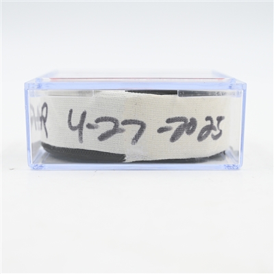 Andrei Svechnikov - Carolina Hurricanes - Goal Puck - April 27, 2025 vs. New Jersey Devils - 2025 Stanley Cup Playoffs - Round 1, Game 4 - 1st Goal of Hat Trick (Devils Logo) 