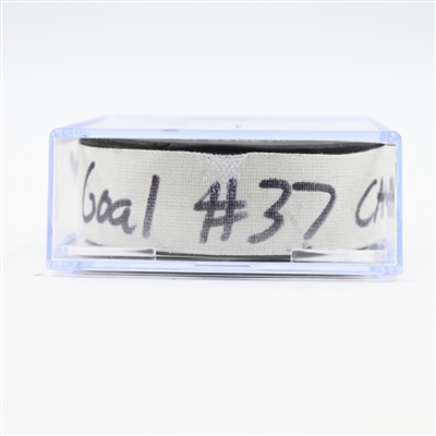 Andrei Svechnikov - Carolina Hurricanes - Goal Puck - April 27, 2025 vs. New Jersey Devils - 2025 Stanley Cup Playoffs - Round 1, Game 4 - 2nd Goal of Hat Trick (Devils Logo)