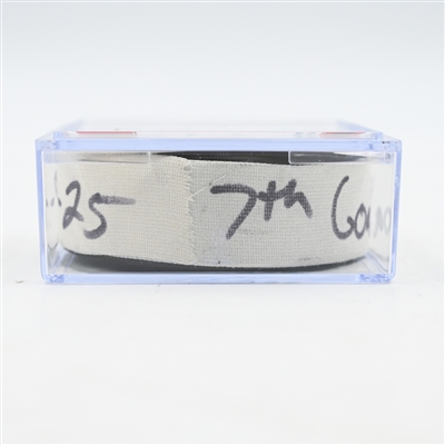 Andrei Svechnikov - Carolina Hurricanes - Goal Puck - April 27, 2025 vs. New Jersey Devils - 2025 Stanley Cup Playoffs - Round 1, Game 4 - 3rd Goal of Hat Trick (Devils Logo)